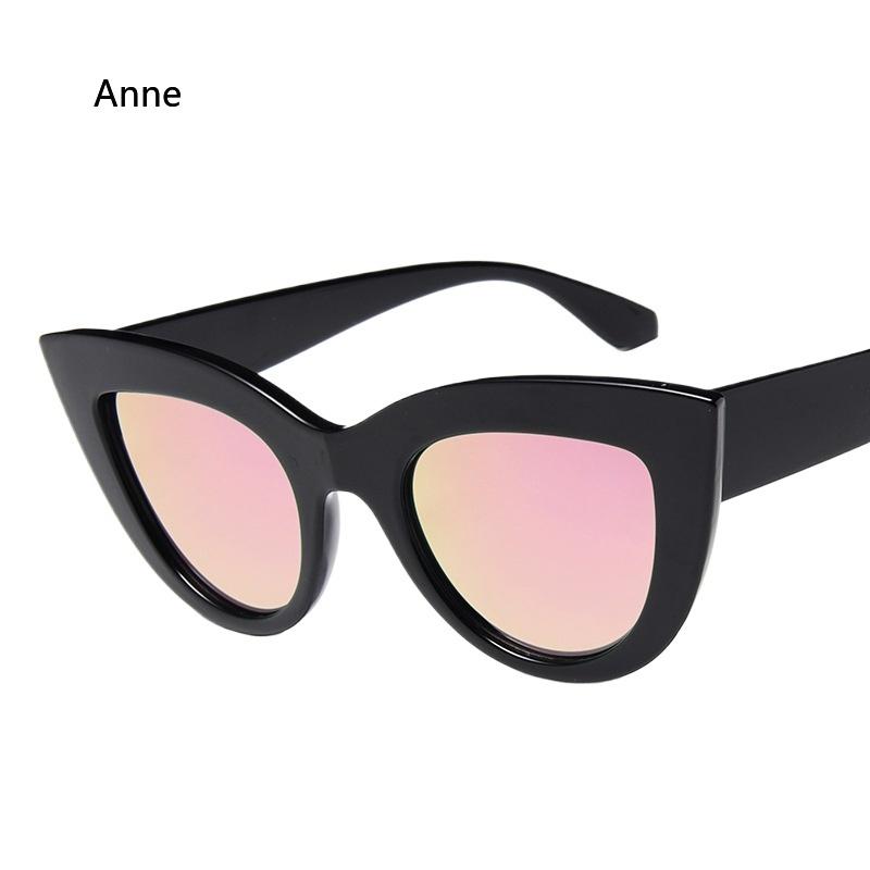 Vintage Cat Eye Sunglasses Woman  Designer Retro Sun Glasses Female Fashion Mirror Outdoor Shades Gradient Oculos De Sol