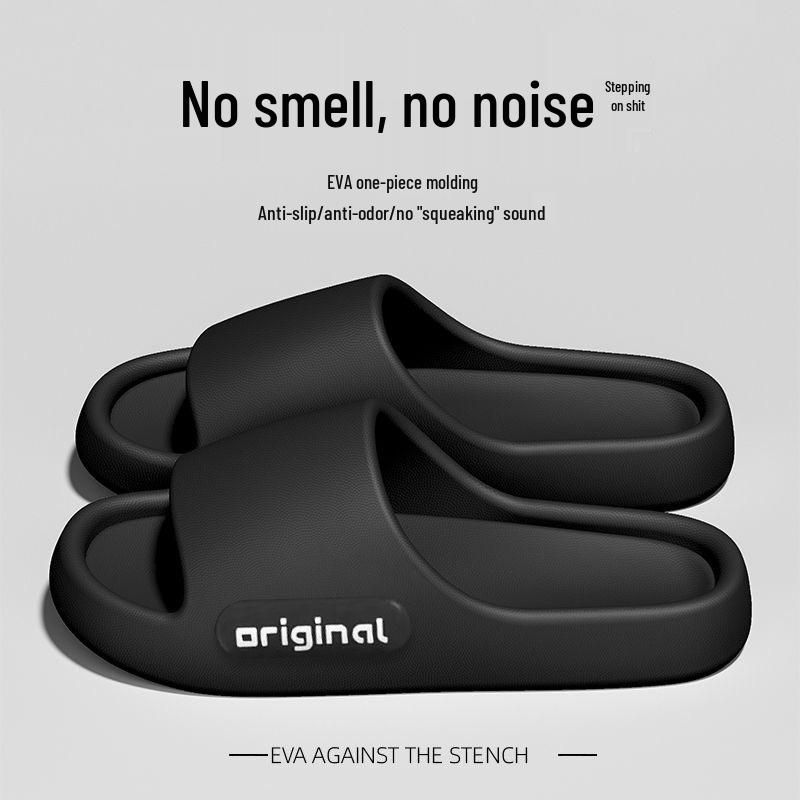 

Thick-Soled Non-Slip Summer Slippers for Indoor/Outdoor Comfort 40/41 чёрный