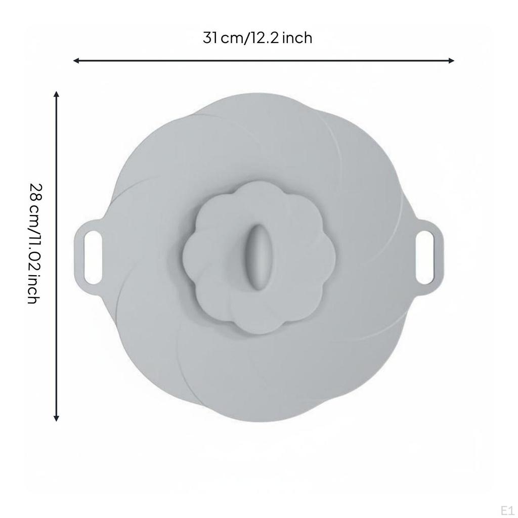 Silicone Spill Stopper Lid Thickened Design AntiOverflow HeatResistant Simmer Cover for Porridge