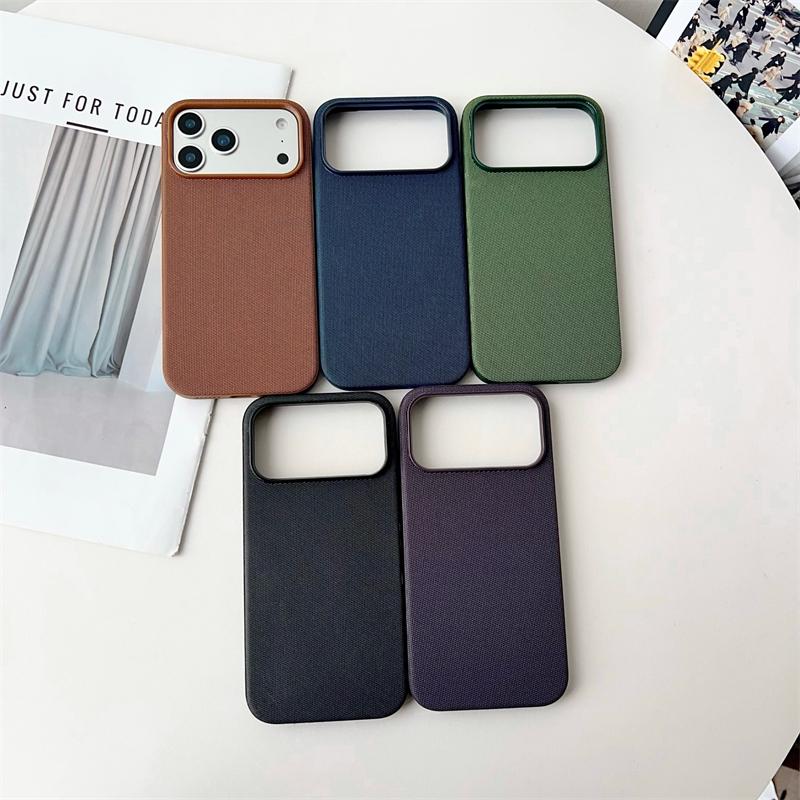 Tech Fabric Woven Magnetic Phone Case for Magsafe IPhone 17 16 Pro Max 17Pro 16Pro IPhone17 IPhone16 Mag Safe Shockproof Cover