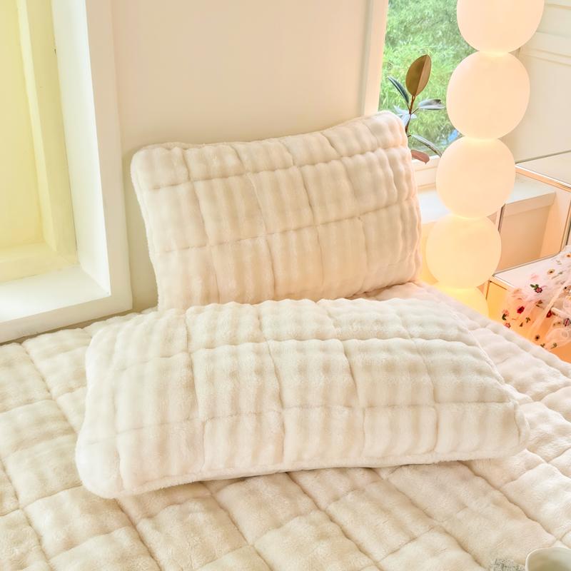 Moderne Minimalistische Zachte Pluche Kussenslopen Queen Size 18.9x29.1 Inch Machine Wasbaar Set van 1 of 2 Zonder Vulling 1 pillowcase 48x74cm