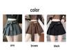 Design-Inspired High-Waisted Academic Pleated Mini Skirt with Bow Tie Strap for Women - Versatile, Anti-Exposure, Slimming