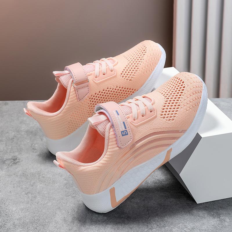 28-38 Children's Plus Size Lightweight Fashionable Breathable Velcro Fly Woven Sports Shoes Casual Shoes Running Shoes