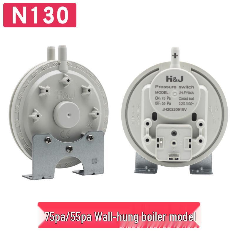 Universal Gas Water Heater Pneumatic Wind Pressure Switch for E4 E5 Fault Repair, Fits Wall-Mounted Boilers