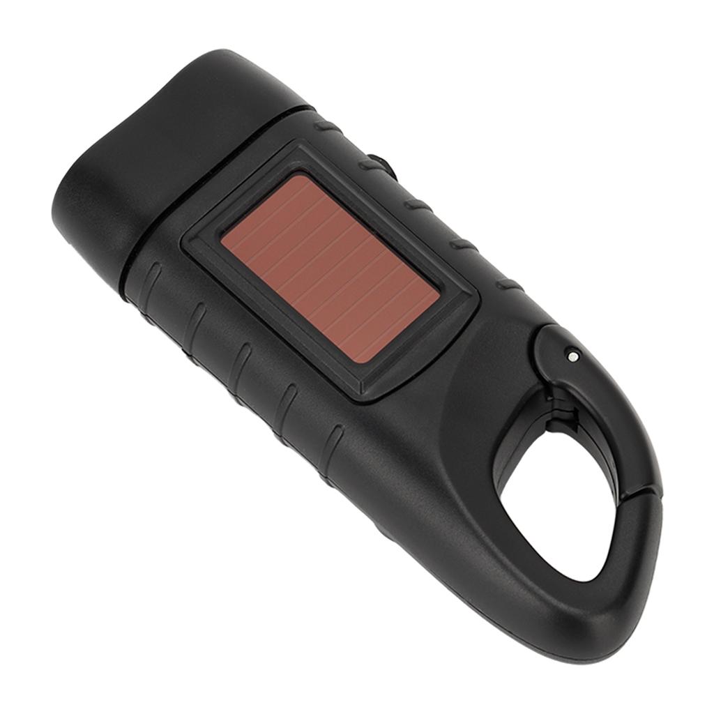 Hand Crank Solar Powered Flashlight Emergency Rechargeable LED Flashlight Self Powered Charging Torch Survival Gear