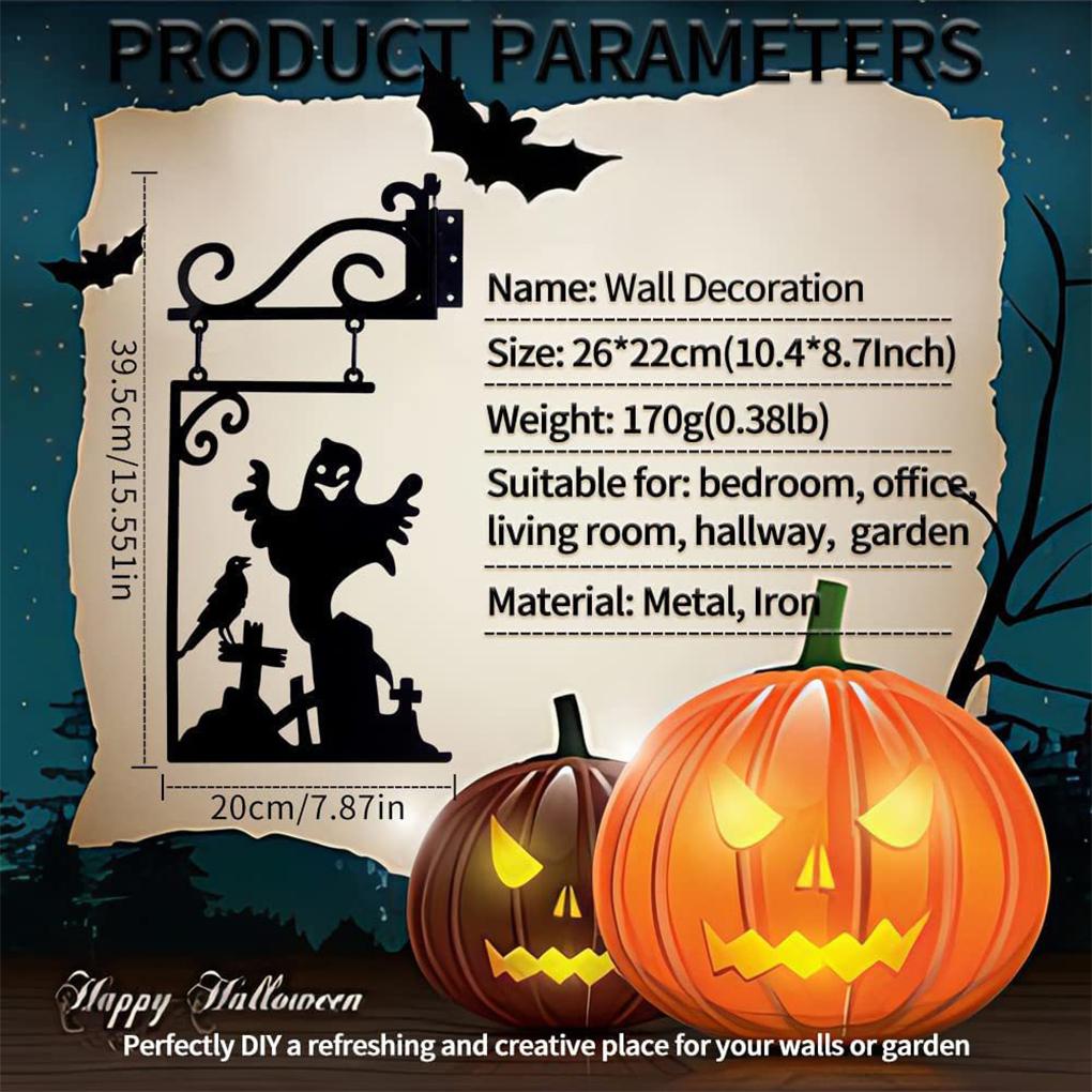 Klassisches Hexen-Silhouette Metall Gartenschild – Langlebiges Und Exquisites Handwerk Garten Eckschild
