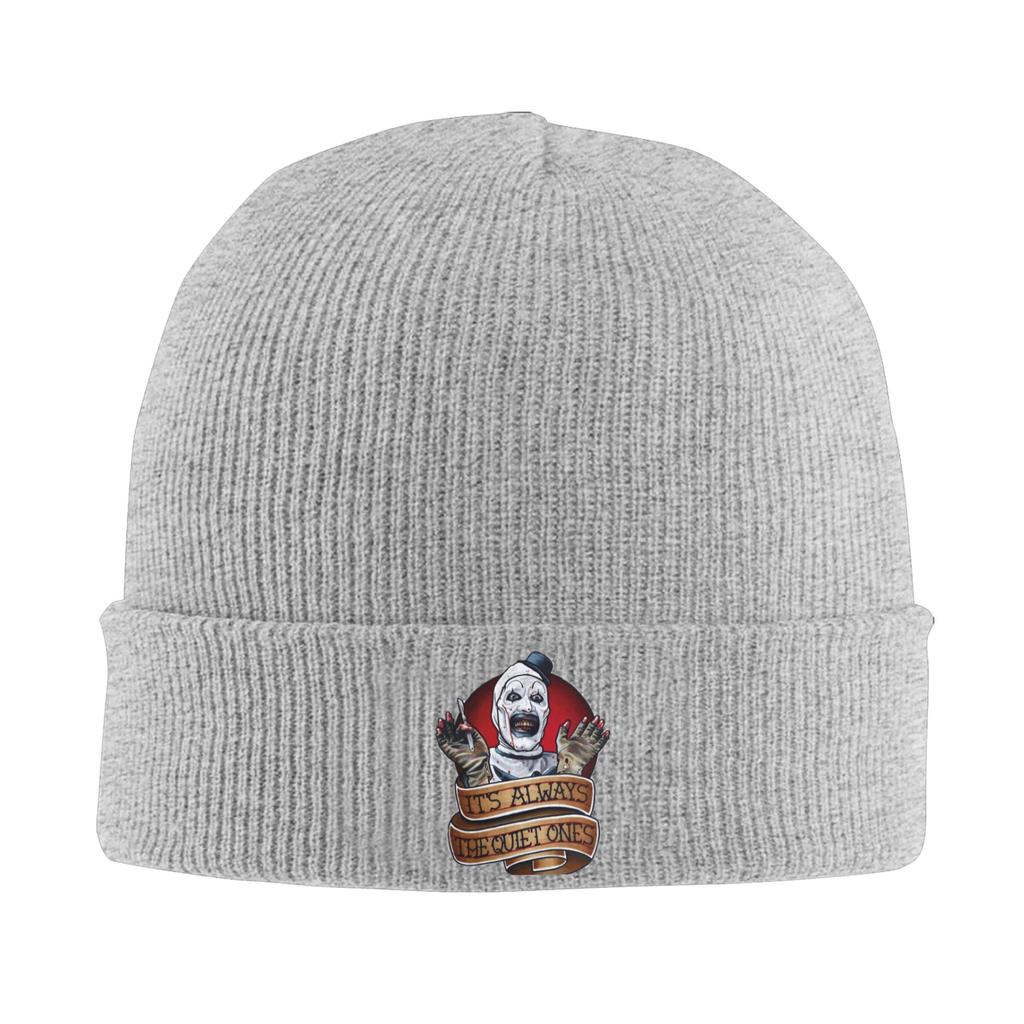 Terrifier Beanie Hats  Bonnet Hats Female Male Casual Gym Knit Hat Winter Design Warm Soft Caps