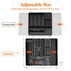 Silverware Drawer Organizer Expandable Utensil Tray with Removable Knife Block Utensil Storage Trays for Knives and Forks