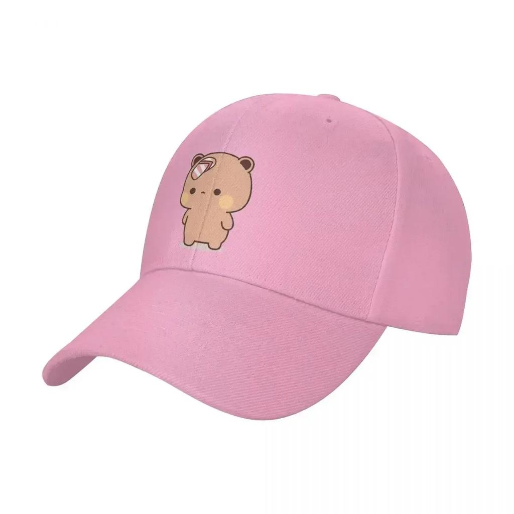 Cute Bubu Was Threw Flipflops Baseball Caps Unisex Women Trucker Hat Panda Bear Hats Breathable Polyester Sun Caps Washable Hats