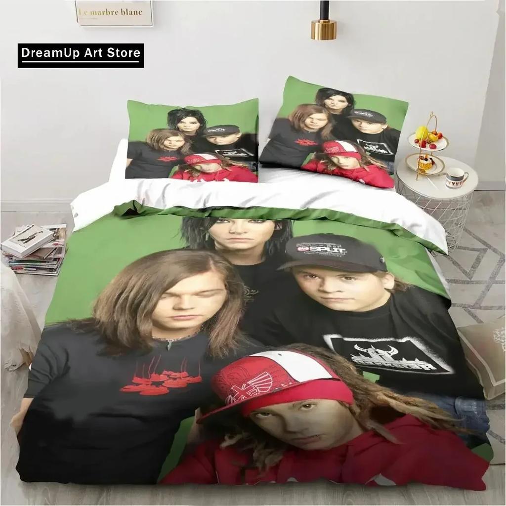 3D Print Fashion Tokioel Music Band Bedding Set Boys Girls Twin Queen Full Size Duvet Cover Pillowcase Bed Adult Bedroom