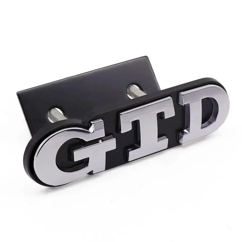 3D Metal Front Grille GTD Logo Emblem Rear Trunk Badge Stickers For Volkswagen VW Golf 2 4 5 6 7 R MK2 MK3 MK4 Car Accessories ZK7