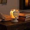 Winter Home Soft Furnishings 2Pcs Christmas Hollow Metal Candle Holder, Vintage Tabletop Tealight Lantern, Xmas Tea Light Holder Elk, Tree,