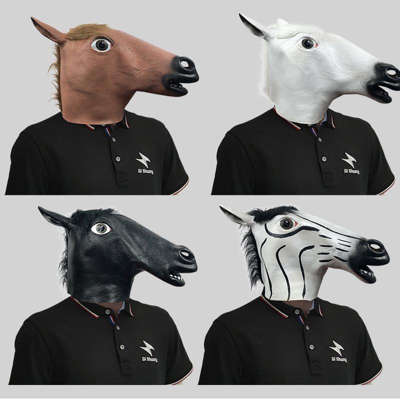 Klassische lustige Pferdekopfmaske für Partys und DIY-Kostüme Perfekt für Halloween und Festivals