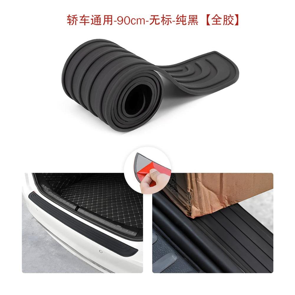 Universal Car Rear Bumper Protector Adhesive Rear Bumper Guard Rubber Durable Edge Trim Cover Car