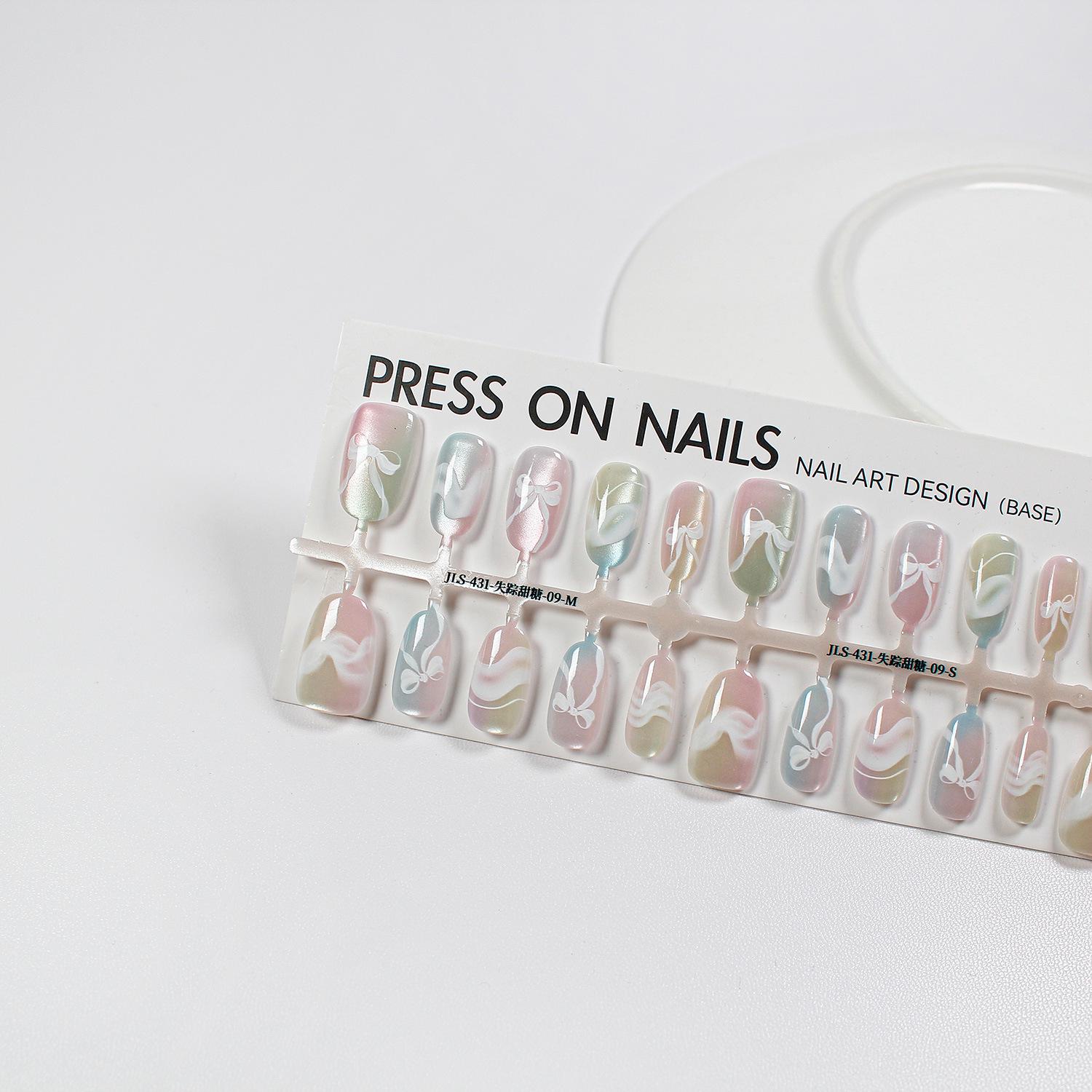 

Jiaolong Creative Iridescent Cat Eye Wearable Nail Art Patches – Spring/Summer Hot Style