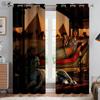 Animal Lion Cheetah 3D Printing Curtain Bedroom Living Room Study Room Blackout Heat Insulation Curtain Home Decoration 2 Pieces