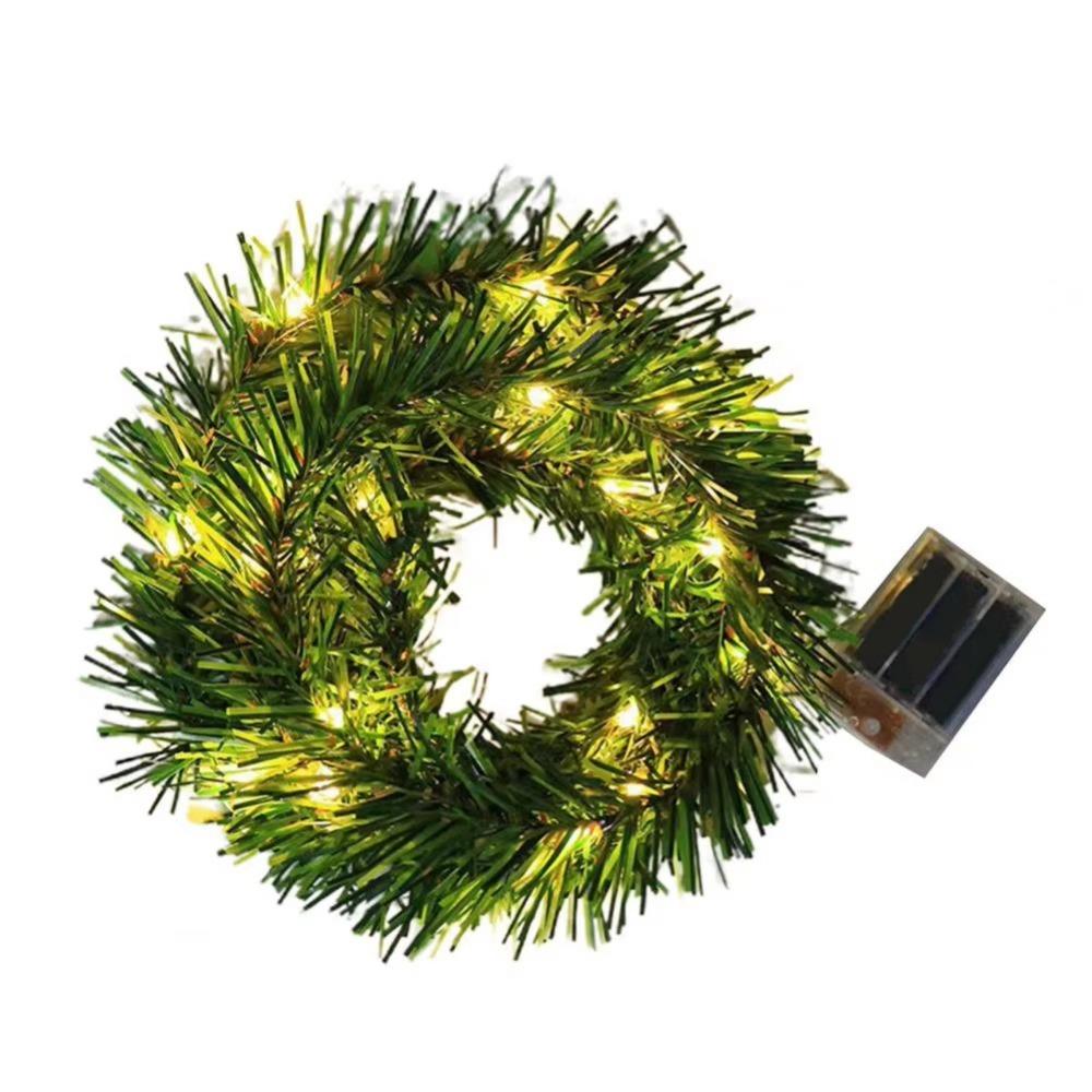 

Рождественская лампа-лоза своими руками Зеленая рождественская атмосфера Ротанг Искусственная сосна Декор 3m/30 light