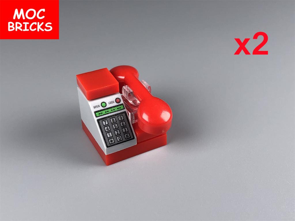 Ungiftige Moc Bausteine Horror Stadt Gold Silber Geldpistole Münzen Dollar Tasche Aktenkoffer 4cm Figur Polizei Zubehör Baustein Kinder Spielzeug