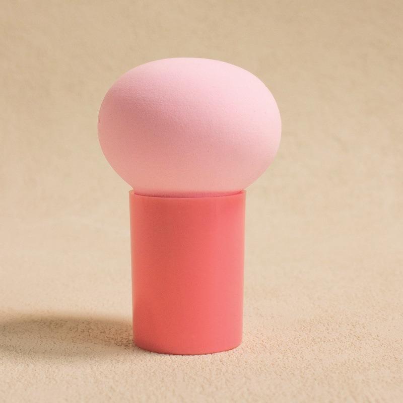 

Colorful mushroom head air cushion powder puff soft beauty egg gourd dry and wet powder puff makeup sponge egg beauty egg рожевий