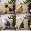 Pillow Case Painting S-Sam Toft Art Sofa Short Plush Double-Sided Hd Printing Room Home Office Gift Cushion Cover