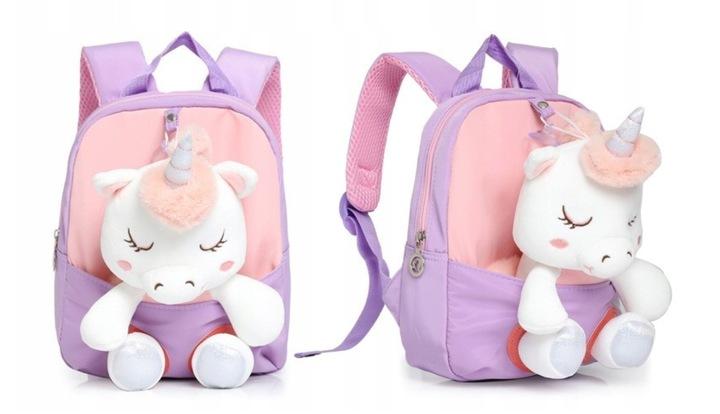 Plecak Unicorn Dla Przedszkolaka 2W1 Z Maskotką