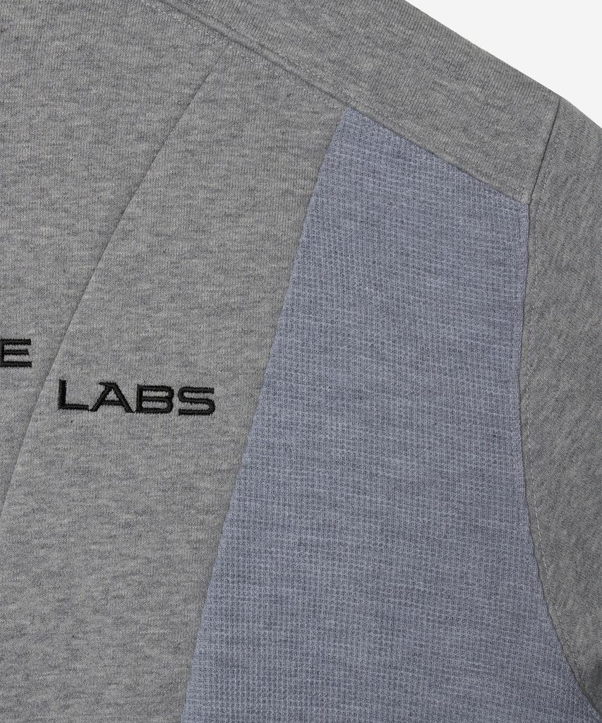 NODE LABS Dev:10 Texture Block Sweatshirt_Melange Gray