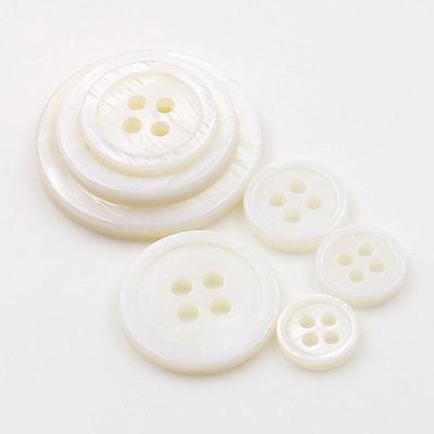 Boutons haut de gamme en nacre naturelle pour manteaux, costumes et chemises pour hommes et femmes