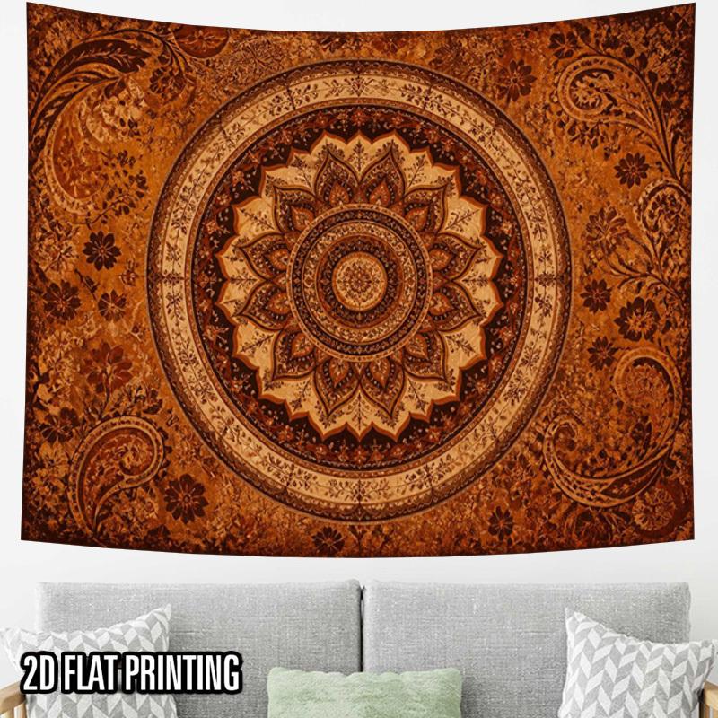 2D Flat, 1pc 1pcs Vintage Oriental Round Tapestry Wall Hanging - Horizontal /Korean Floral Wall Art Decor Suitable for Parties, Photo Booth Backdrop,
