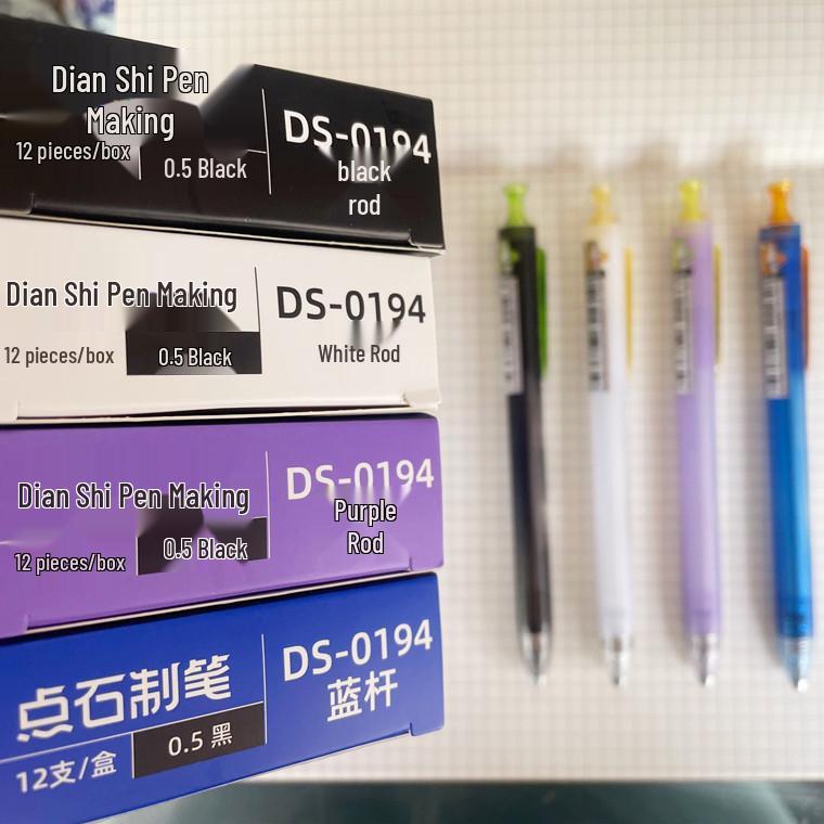 Galaxy Time and Space Capsule Rotating Pen - Quick-Dry, Silent, Large Capacity Black Signature Pen.