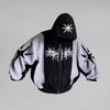 Y2K Retro Harajuku Gothic Street Clothing Men's and Women's Sports Zipper Hoodie Top