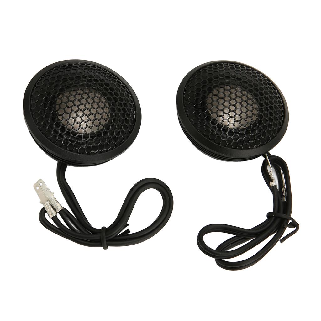 2 stk Bildiskant Hifi Svart Kompakt Struktur 150W Dome Diskant med Base for Alle Biler o
