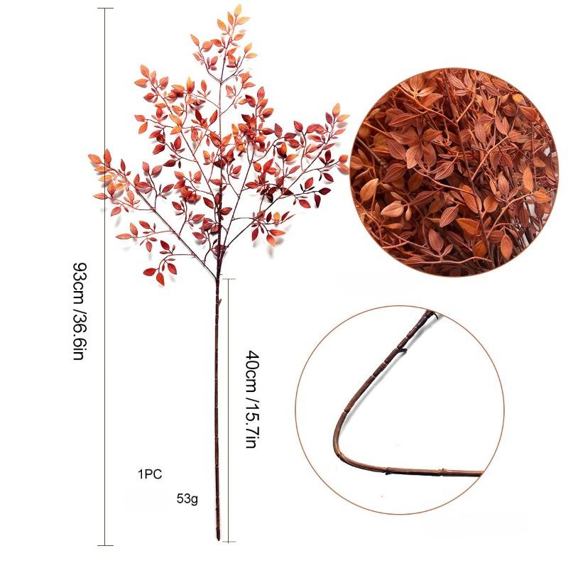 Artificial Green Plants, Artificial Nandina Domestica, Single Plant, Living Room Potted Plant and Flower Arrangement Decoration