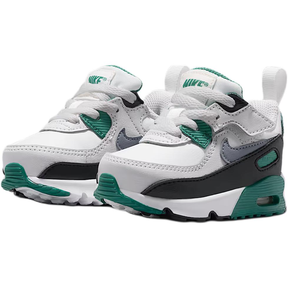 Nike Air Max 90 Mode Bequem Stoßdämpfung Langlebig Niedrig geschnitten Laufschuhe Baby Sneaker Weiß Grün IH1418-300