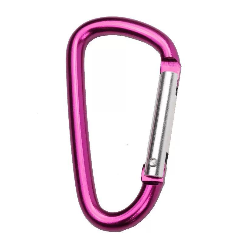 Aluminum Alloy Carabiner Clip Lightweight Quick Release Hook Durable Metal Spring Gate Locking Connector for Outdoor Hiking Camping