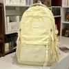 School bag for girls, Japanese style new fresh and sweet bow backpack, casual lightweight backpack for middle and high school students