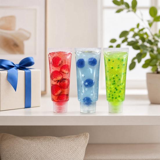 Stress Relief Toothpaste Tube Toy, Slow Rising Clear Tube Squeeze Toy, Anxiety Reduction Hand Exercise Relaxation Toy for Home Office Classroom