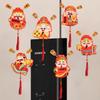 Chinese Latest Year Refrigerator Magnetic Sticker God Of Wealth Fridge Magnet Pendants  Horse Year Spring Festival Decoration