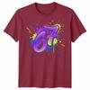 Graffiti 67 Unisex T Shirt Bright Neon Paint Slogan Six Seven Meme Number Day