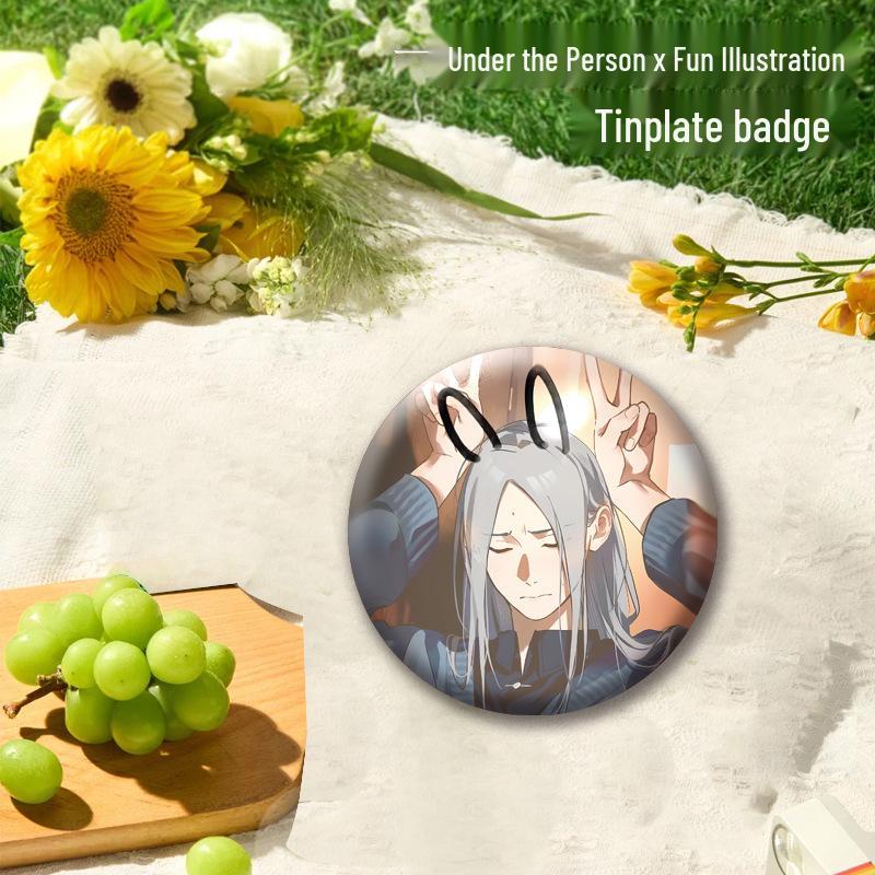 Under One Person Illustration Badge - Zhang Chulan, Feng Baobao, Wang Ye, Zhang Lingyu, Zhuge Qing