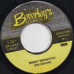 

7inch Record MELODIANS - Sweet Sensation NONE Beverley s Reco Jamaica Reggae, Ska & Dub Used