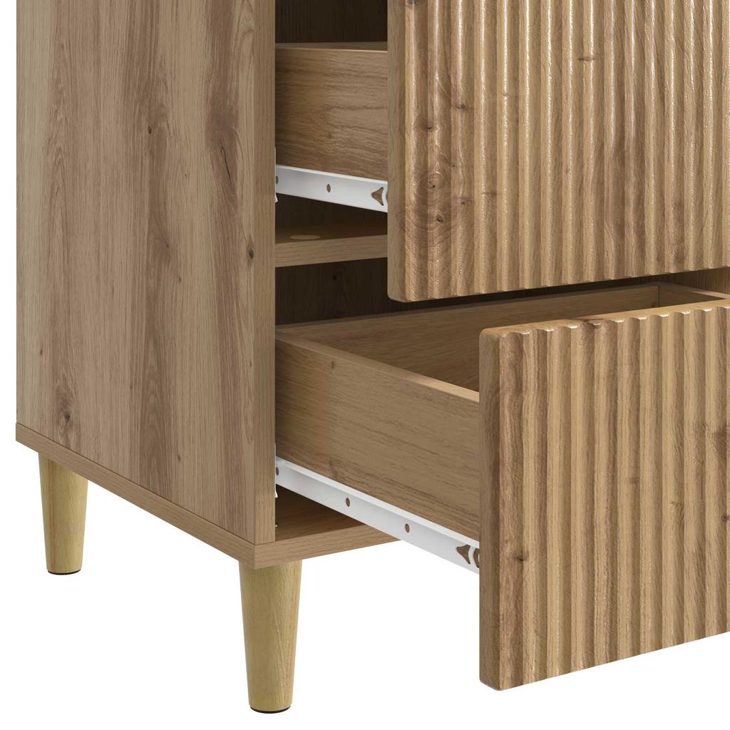Nightstand Artisan Oak 43 x 41 x 66.5 cm Engineered Wood