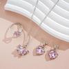 Fashion Bridal Necklace Pendant Earrings Heart Rings Pendant Jewery Party Jewelry Set Srop Earrings for Fashion Bride