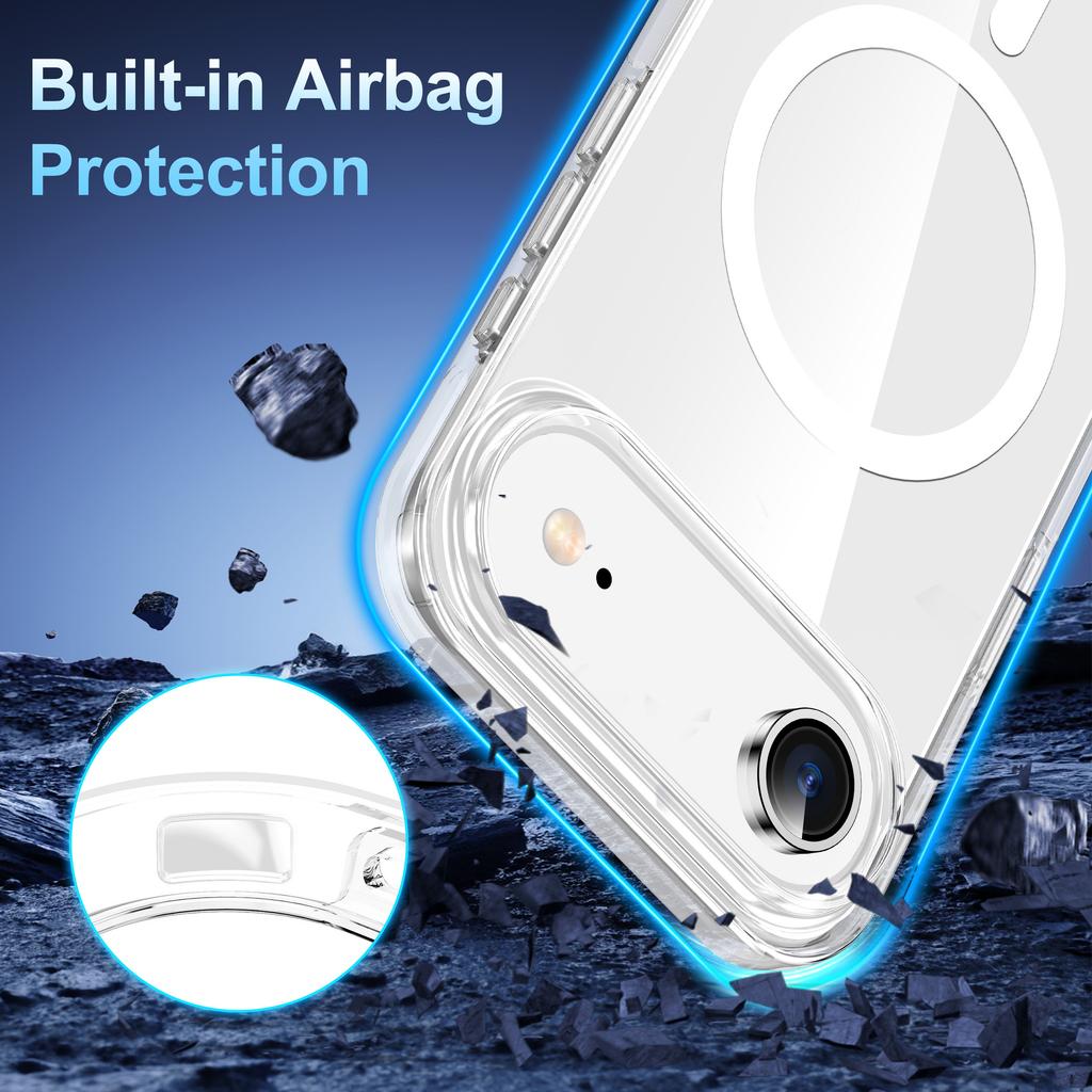 Für Apple 17Air Magnetische Handyhülle 16 Transparent 15pro Rundumschutz 14 Offizielle Handy-Schutzhülle