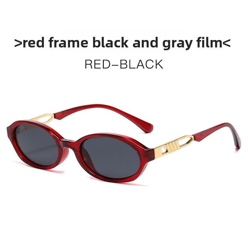 Y2k Oval Frame Sunglasses Women Uv400 Sun Protection Stylish Eyewear For Outings And Daily Wear