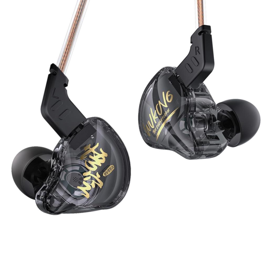 Yinyoo KBEAR K01 Monkie gaming earphones wired in-ear monitors spatial sound effects FPS games 3.5mm plug noise cancelling HiFi quality deep bass work