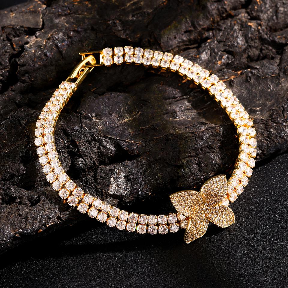 ZAKOL Women s Double Row Zircon Bracelet Exquisite Flower Fashion Cuff Bracelets Wedding Party Zircon Accessory