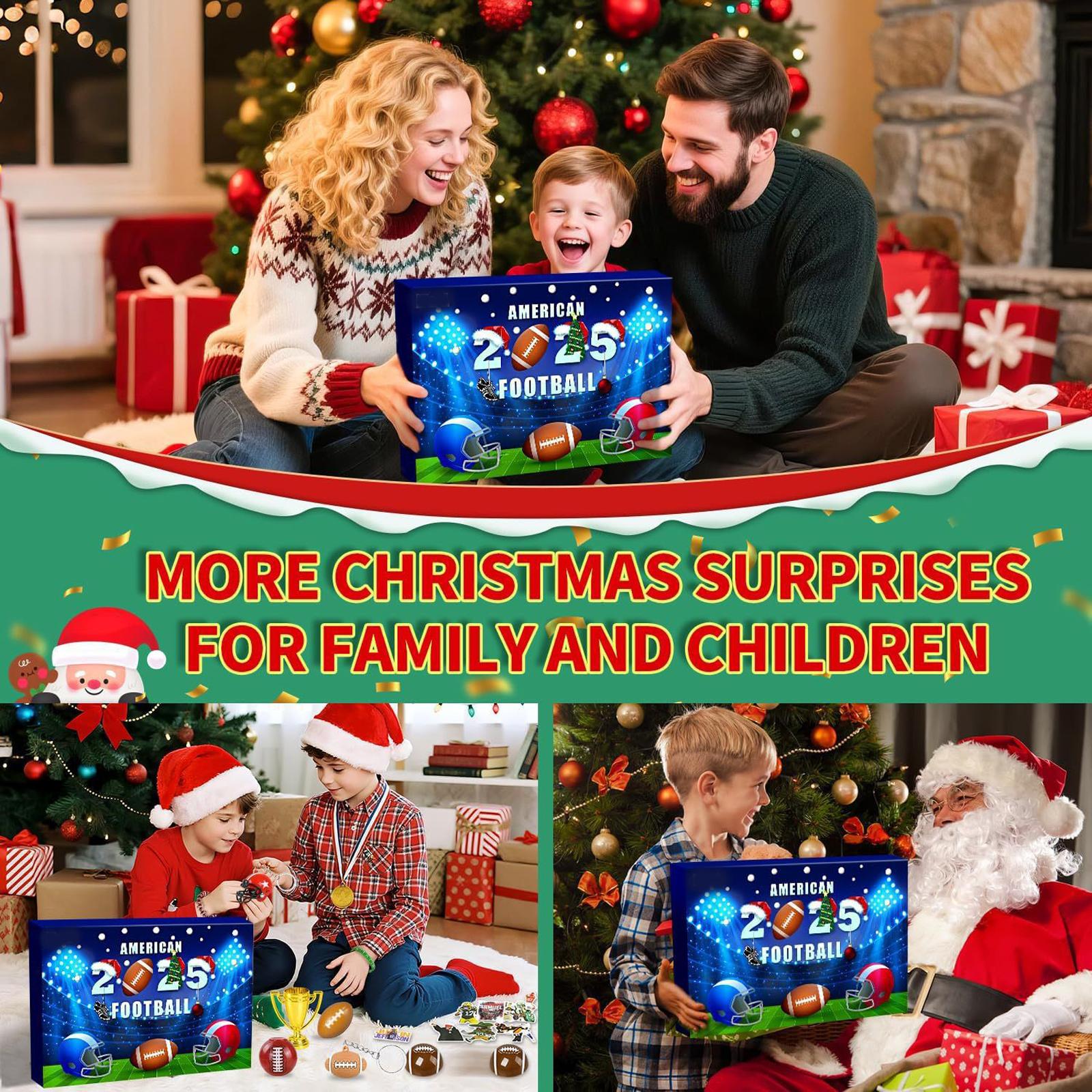

3D American Football Advent Calendar One Size