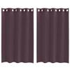 VidaXL Rideaux en voile avec œillets 2 pcs violet 140x175 cm, rideau en filet, rideau transparent, voile de fenêtre, 4102102