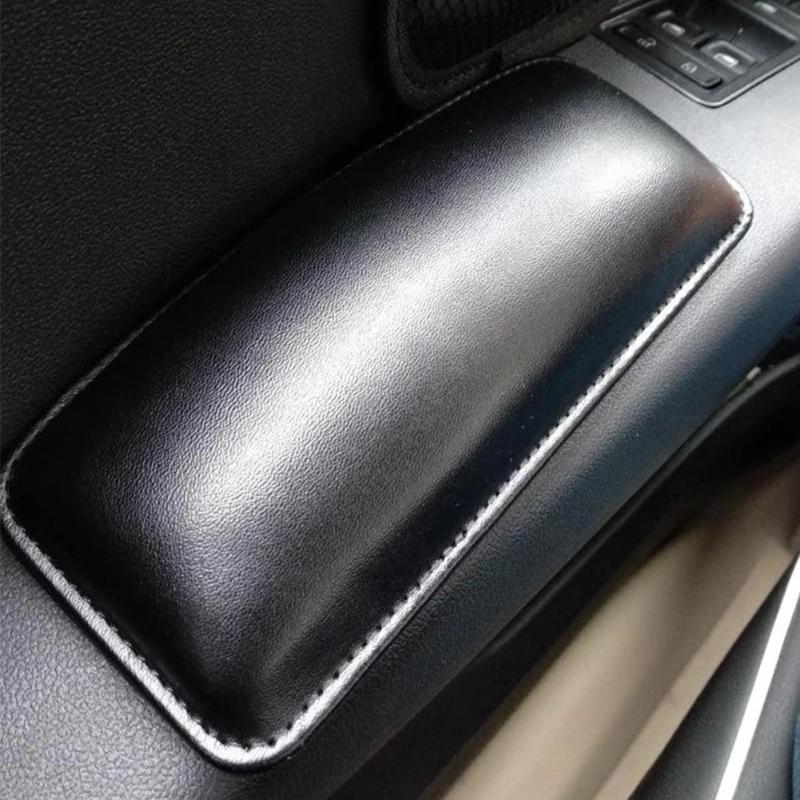 Leather Knee Pad for Car Interior Pillow Comfortable Elastic Cushion Memory Foam Universal Thigh Support Accessories 18X8.2cm