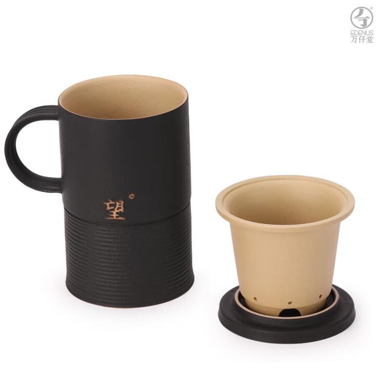 

Wan Qian Tang Black Iron Glaze Ceramic Office Mug